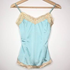 The Limited | vintage Blue Camisole Shelf Bra Top